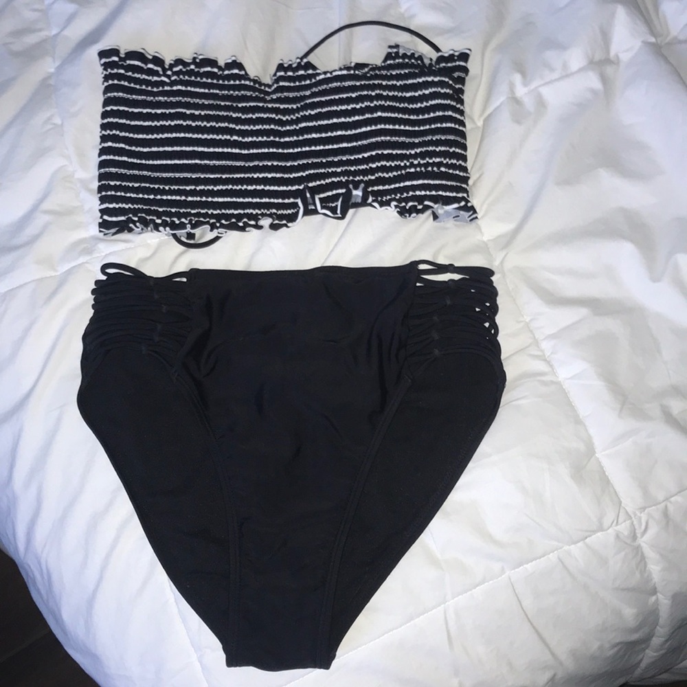 Target Off shoulder High Waisted Bathing Suit
